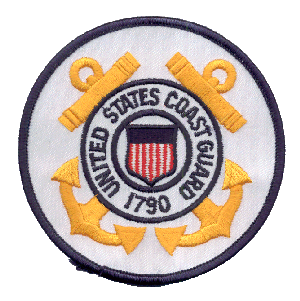 The smALL FLAGs 4" Patch for the US Coast Guard