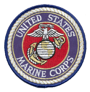 The smALL FLAGs 4" Patch for the US Marine Corps